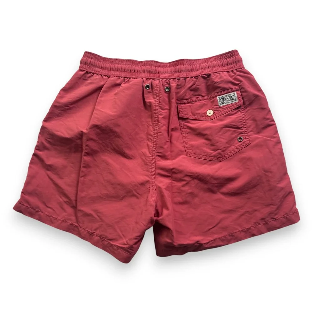 Polo Ralph Lauren Mens Colorblock Swim Trunks Blue Red Size M 710709645001